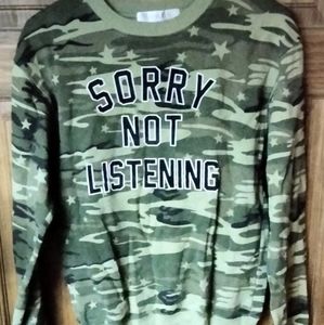 Girls camo sweater